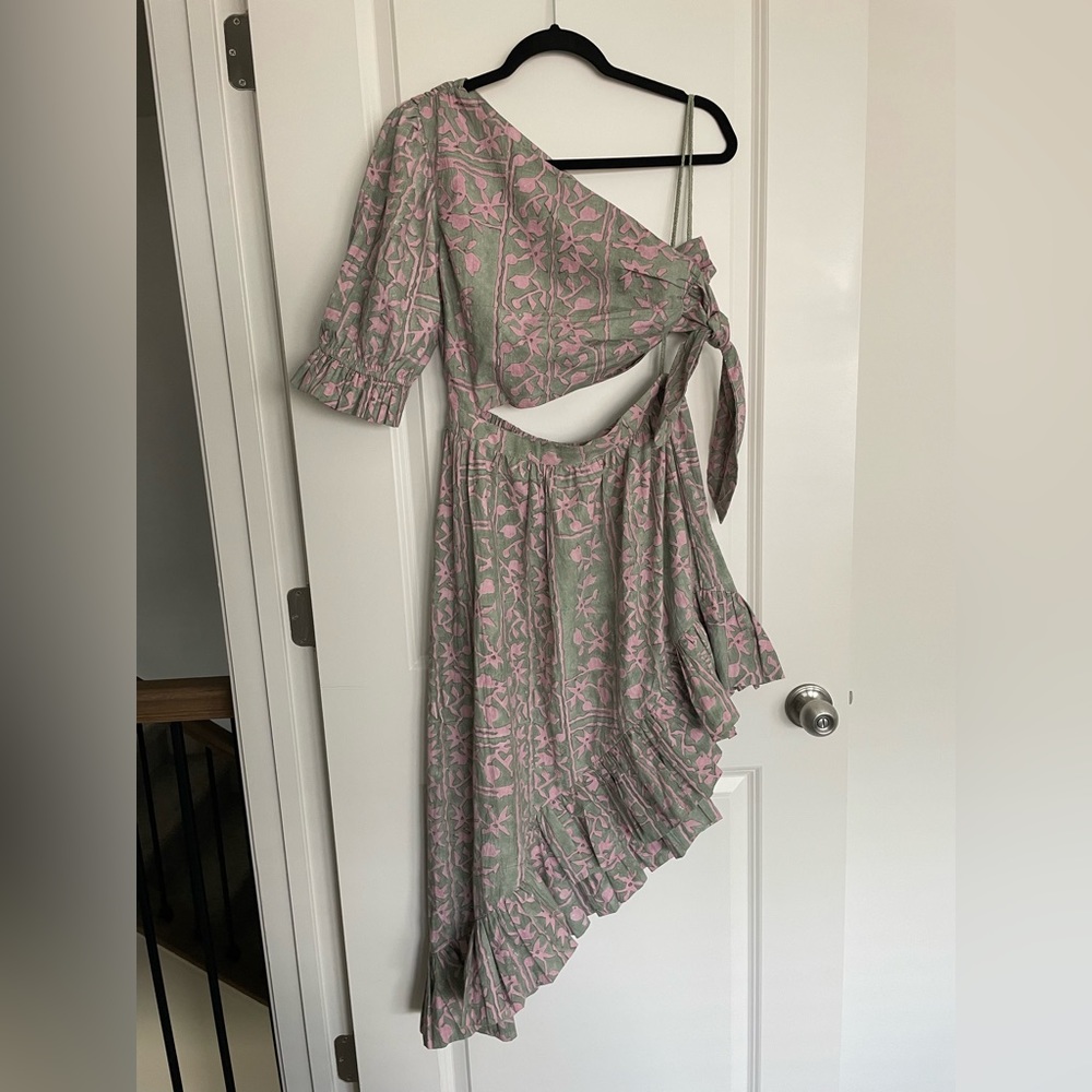 NWOT Cleobella Paola Ankle Dress in Border Print - Picture 7 of 15